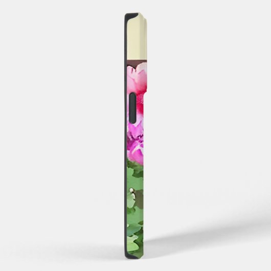 Coques Case-Mate iPhone Aquarelle Fleurs roses (Verso / Droite)