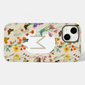 Coques Case-Mate iPhone Aquarelle Fleurs sauvages & papillons Jardin Flora (Verso (horizontal))