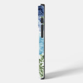 Coques Case-Mate iPhone Aquarelle floral bleu hydrangea design (Verso / Gauche)