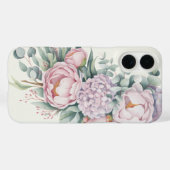 Coques Case-Mate iPhone Aquarelle Floral Peony Hydrangea Téléphone boîtier (Verso (horizontal))