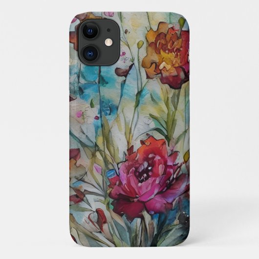 Coques Case-Mate iPhone Aquarelle Florale (Dos)