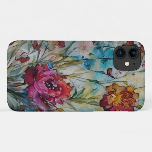 Coques Case-Mate iPhone Aquarelle Florale (Dos (Horizontal))