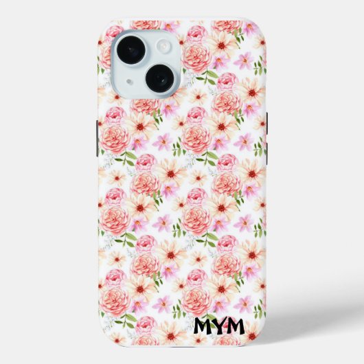 Coques Case-Mate iPhone Aquarelle Florale Botanique (Verso)