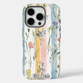 Coques Case-Mate iPhone Aquarelle florale Pastel (Verso)