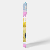 Coques Case-Mate iPhone Aquarelle Florale Photo et Monogramme (Verso / Droite)