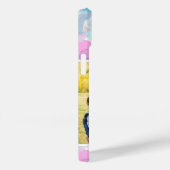 Coques Case-Mate iPhone Aquarelle Florale Photo et Monogramme (Verso / Droite)