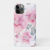 Coques Case-Mate iPhone Aquarelle florale rose (Dos)