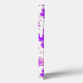 Coques Case-Mate iPhone Aquarelle florale simple impression violet et rose (Verso / Droite)