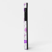 Coques Case-Mate iPhone Aquarelle florale simple impression violet et rose (Dos/Gauche)