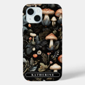 Coques Case-Mate iPhone Aquarelle Forêt Verdure Champignons Automne (Verso)