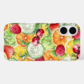 Coques Case-Mate iPhone Aquarelle Fruit d'été (Verso (horizontal))