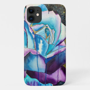 Case-Mate iPhone Case Aquarelle gothique bleu violet art rose