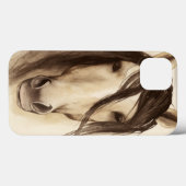 Coques Case-Mate iPhone Aquarelle Grange Animaux | Cheval (Verso (horizontal))