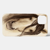Coques Case-Mate iPhone Aquarelle Grange Animaux | Cheval (Verso (horizontal))