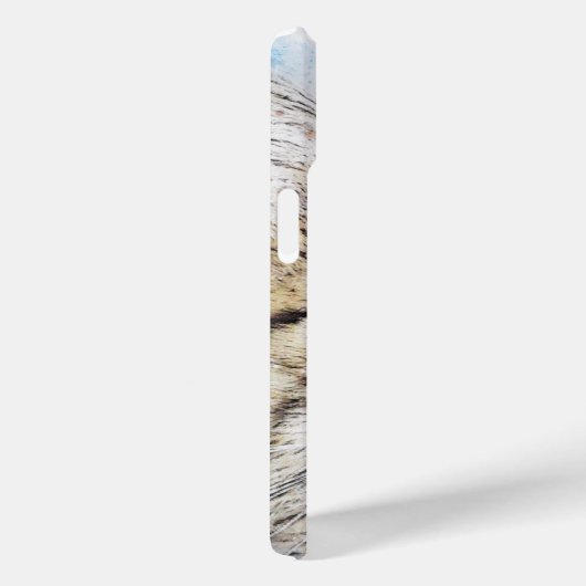 Coques Case-Mate iPhone Aquarelle Gris Kitts sur Bleu (Verso / Droite)