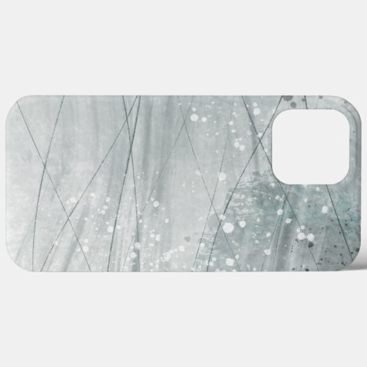 Coques Case-Mate iPhone Aquarelle grise (Verso (horizontal))