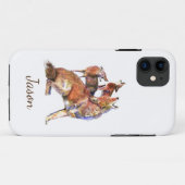 Coques Case-Mate iPhone Aquarelle Howling Coyotes Animal Nature Custom (Dos (Horizontal))