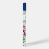 Coques Case-Mate iPhone Aquarelle Hydrangea bleu personnalisé (Verso / Droite)