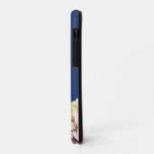 Coques Case-Mate iPhone Aquarelle Hydrangea bleu personnalisé (Dos/Gauche)