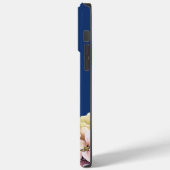 Coques Case-Mate iPhone Aquarelle Hydrangea bleu personnalisé (Verso / Gauche)