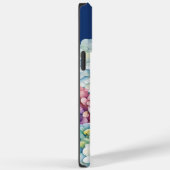 Coques Case-Mate iPhone Aquarelle Hydrangea bleu personnalisé (Verso / Droite)