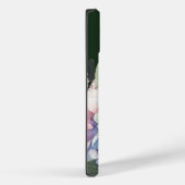 Coques Case-Mate iPhone Aquarelle Hydrangea Personnalisé Vert (Verso / Droite)