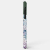 Coques Case-Mate iPhone Aquarelle Hydrangea Personnalisé Vert (Dos/Gauche)