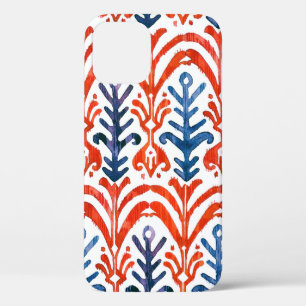Case-Mate iPhone Case Aquarelle Ikat motif transparent. Flore décorative