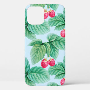 Case-Mate iPhone Case Aquarelle illustrant les framboises. Pièce transp