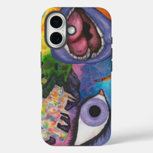 Coques iPhone 16 Aquarelle Imaginaire Dimensions Femme Opal Surreal