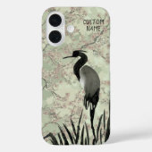 Coques Case-Mate iPhone Aquarelle japonaise Cerisier Fleur Grue Oiseau (Verso)