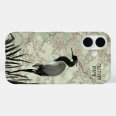 Coques Case-Mate iPhone Aquarelle japonaise Cerisier Fleur Grue Oiseau (Verso (horizontal))