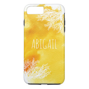 Etui iPhone Case-Mate Aquarelle jaune Abstraite et récif corallien