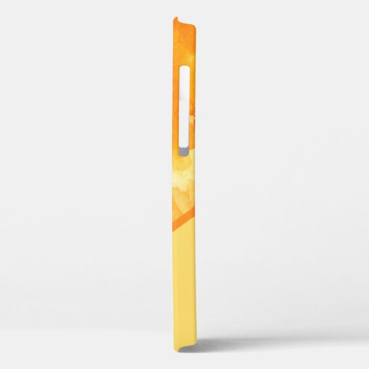 Coques Case-Mate iPhone Aquarelle jaune orange chic personnalisée (Verso / Gauche)