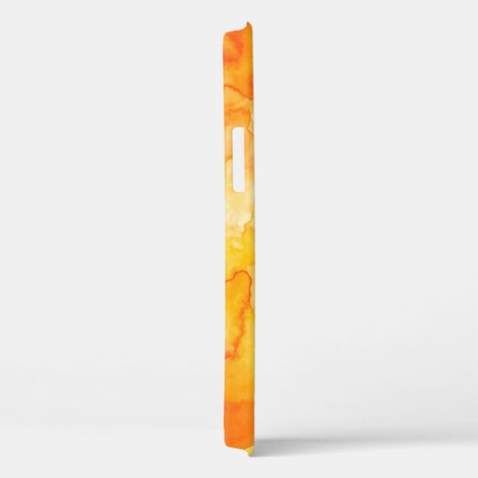 Coques Case-Mate iPhone Aquarelle jaune orange chic personnalisée (Verso / Droite)
