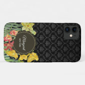 Coques Case-Mate iPhone Aquarelle Jaune Orange Fleurs de printemps Coque-M (Dos (Horizontal))