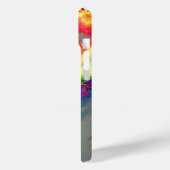 Coques Case-Mate iPhone aquarelle jaune rose Abstraite peinture florale (Verso / Gauche)