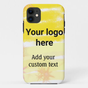 Case-Mate iPhone Case Aquarelle jaune simple ajouter votre logo texte pe