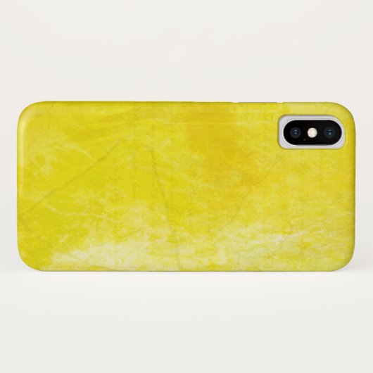 Coques Case-Mate iPhone Aquarelle jaune vif (Dos (Horizontal))