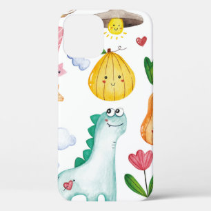 Case-Mate iPhone Case Aquarelle kawaii doodles isolés sur fond blanc