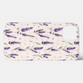 Coques Case-Mate iPhone Aquarelle lavande et conception de points (Verso (horizontal))