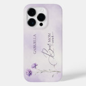 Coques Case-Mate iPhone Aquarelle Lavender Meadow Fleur sauvage Best Mom (Verso)