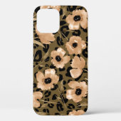 Coques Case-Mate iPhone Aquarelle léopard floral : Motif sans fin (Verso)