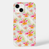 Coques Case-Mate iPhone Aquarelle Lily Alstroemeria péruvienne (Verso)