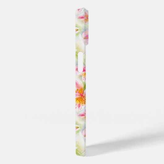 Coques Case-Mate iPhone Aquarelle Lily Alstroemeria péruvienne (Verso / Droite)
