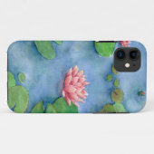 Coques Case-Mate iPhone Aquarelle Lotus Flower (Dos (Horizontal))