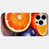 Coques Case-Mate iPhone Aquarelle Lueur Orange (Verso (horizontal))