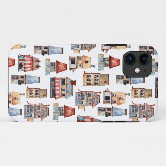 Coques Case-Mate iPhone Aquarelle Maisons rustiques | Réalisateur (Dos (Horizontal))