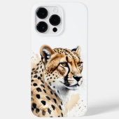 Coques Case-Mate iPhone Aquarelle majestueuse Cheetah (Verso)