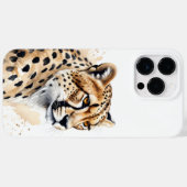Coques Case-Mate iPhone Aquarelle majestueuse Cheetah (Verso (horizontal))
